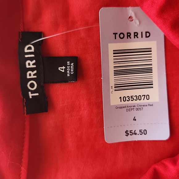 NWT Torrid 4X Red Blouse - Picture 3 of 9